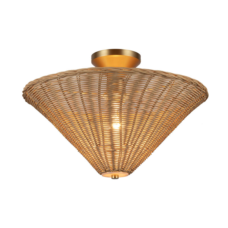 Bridgette 16 in Socket Semi Flush Mount image number 2