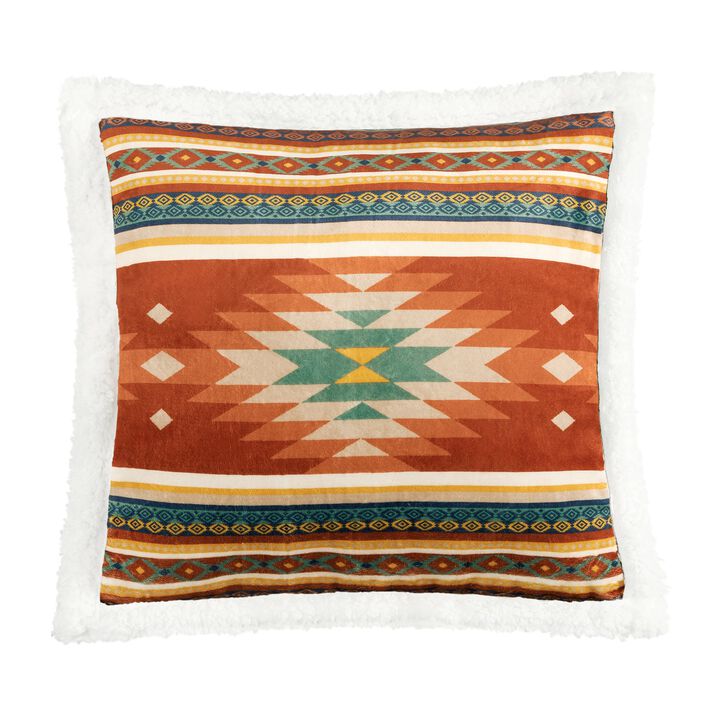Del Sol Campfire Sherpa Pillow