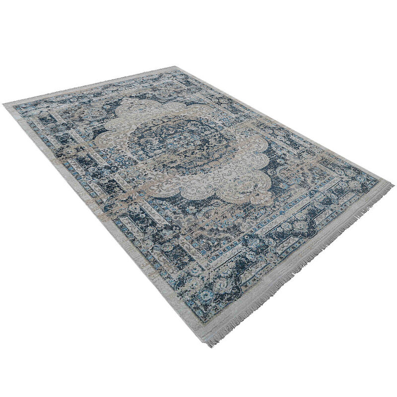 RUGSOTIC CARPETS MACHINE MADE POLYESTER AREA RUGS  - Rectangle Shape, Classic Oriental Traditional  Design, Low Pile Machine Made Area Rugs (M00104) image number 2