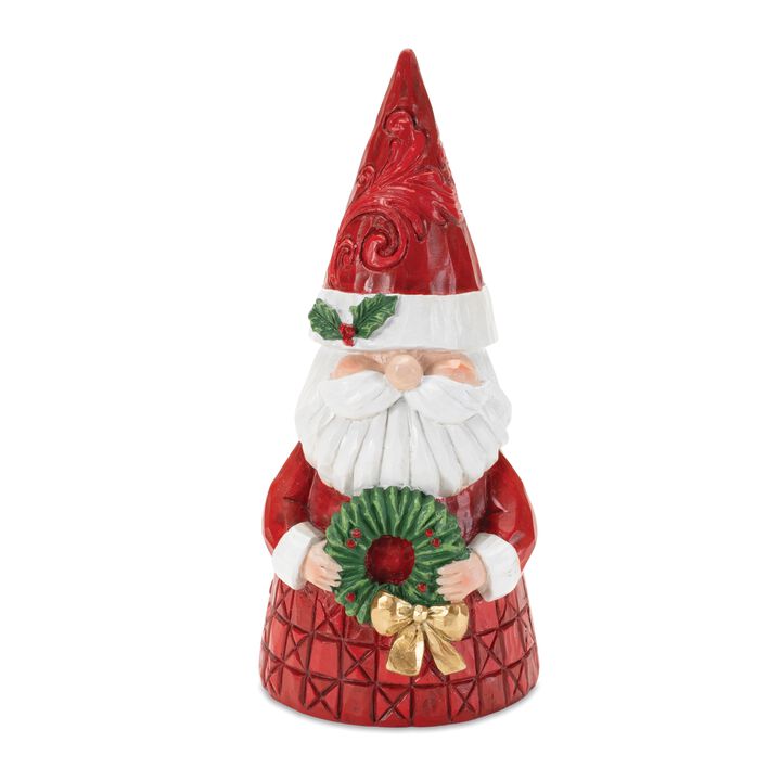Decorative Santa Figurine – Classic Holiday Accent Piece for Indoor Christmas Displays