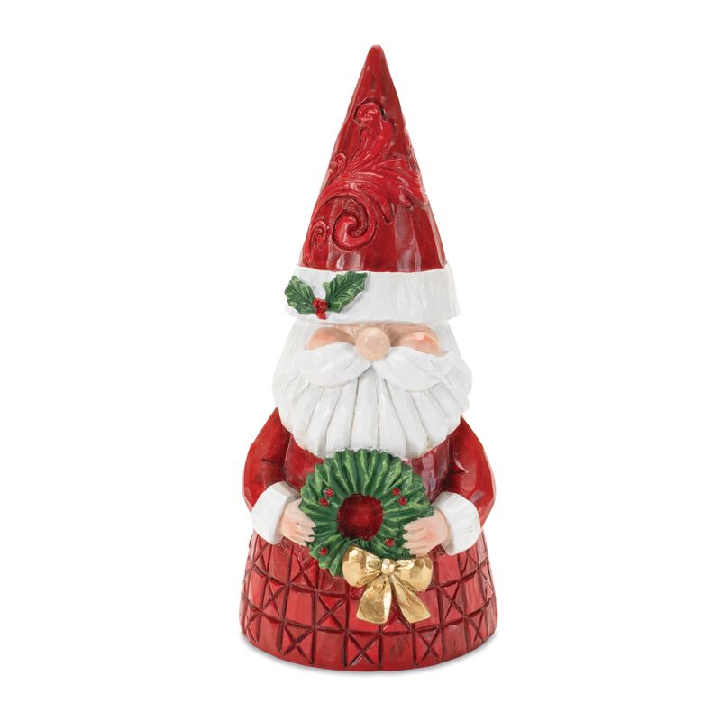 Decorative Santa Figurine – Classic Holiday Accent Piece for Indoor Christmas Displays