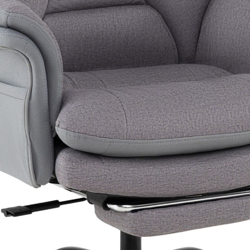 Big and Tall Executive Office Chair 400 lbs Faux Leather Ergonomic Design image number 2
