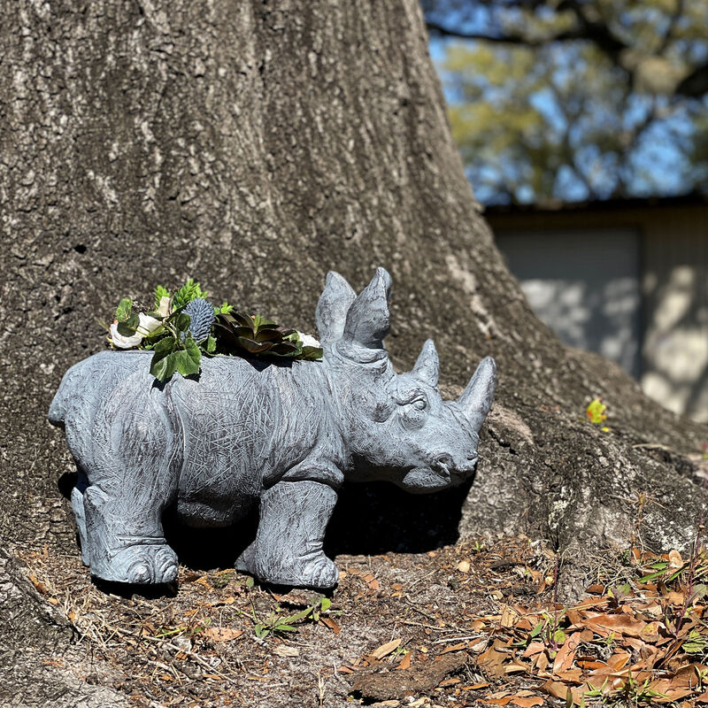 Grey Rhino MGO Planter - 18.5" - Weather-Resistant Magnesium - Indoor/Outdoor image number 8
