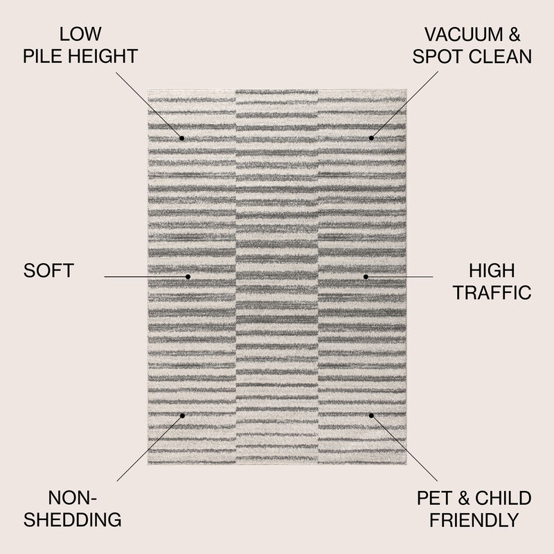 Lyla Offset Stripe Area Rug