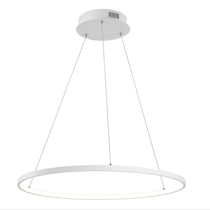 Brice Modern Contemporary Metal Round Dimmable Integrated LED Pendant
