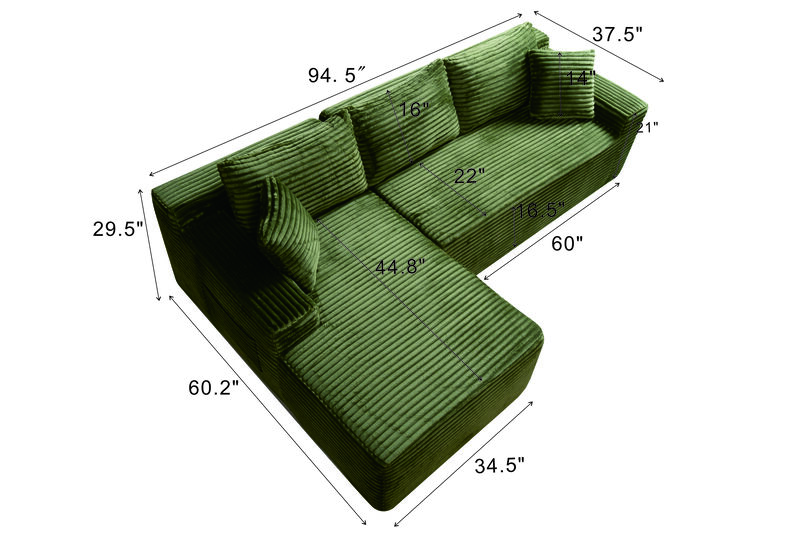 Zepvul L-Shape Sectional Sofa image number 9