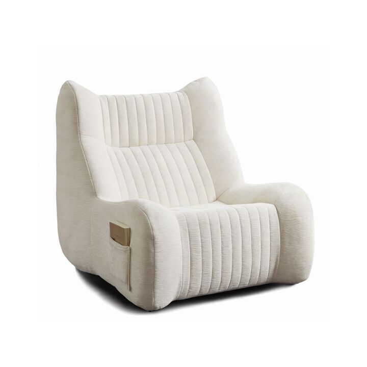 GOODSILO Oversized Bean Bag Chair with Armrests - Comfy Floor Lounger for Adults in Soft Chenille Fabric, Ergonomic Support, No Assembly Required