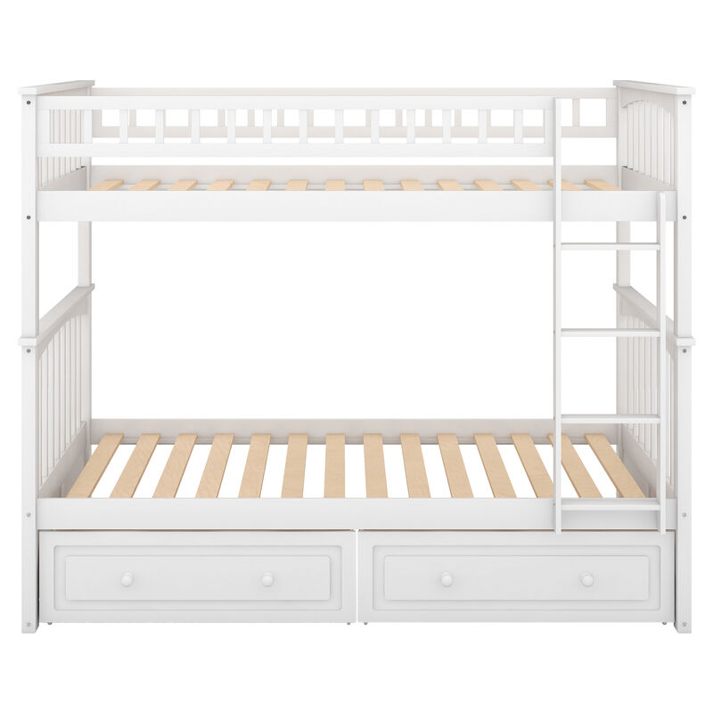 Merax Convertible Bunk Bed with 2 Drawers