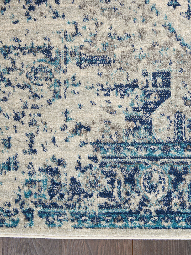 Tranquil TRA06 Ivory/Light Blue 5'3" x 7'3" Rug image number 2