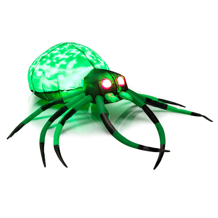 Halloween Inflatable Creepy Spider &ndash; Spooky Outdoor Decoration for Yard or Garden