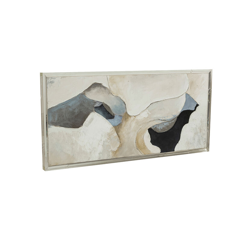 Truro 24"x50" Acrylic Frame Handpainted Wall Art