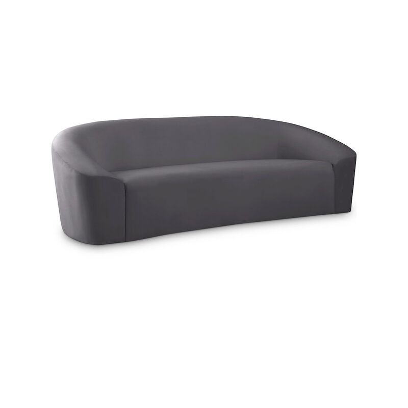 Meridian Furniture Riley Grey Velvet Sofa