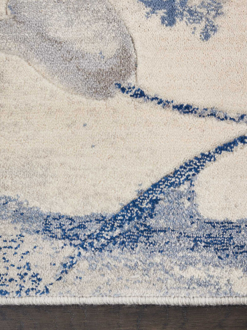 Somerset ST18 Ivory/Blue 2'3" x 8' Rug