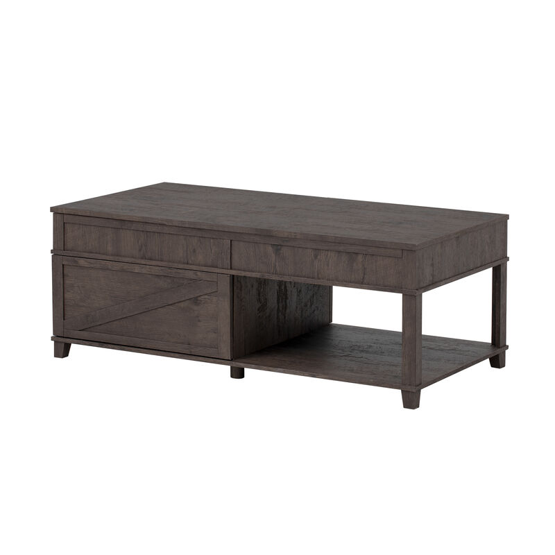Merax 3-in-1 Coffee Table with Smooth Lift Mechanism, Secret Compartment & Display Shelf image number 0