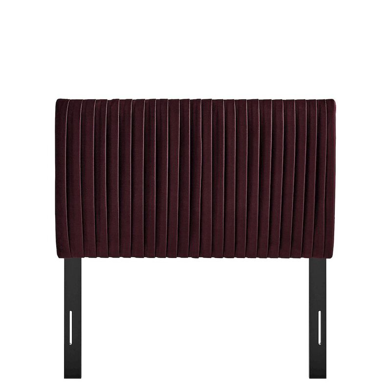 Eloise Stain-Resistant Performance Velvet Twin Headboard image number 4