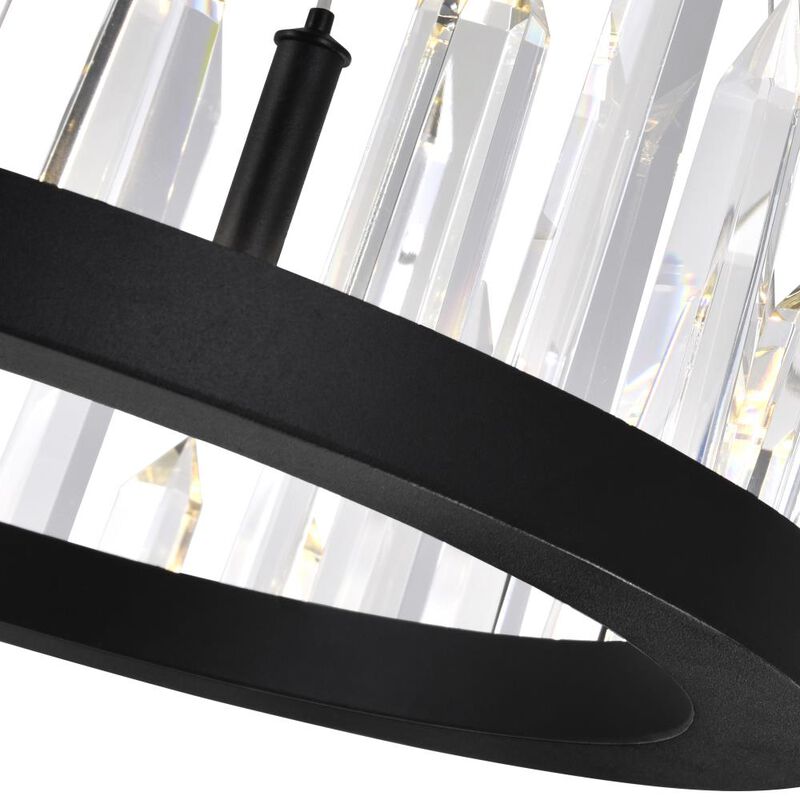 Juliette LED Chandelier With Black Finish