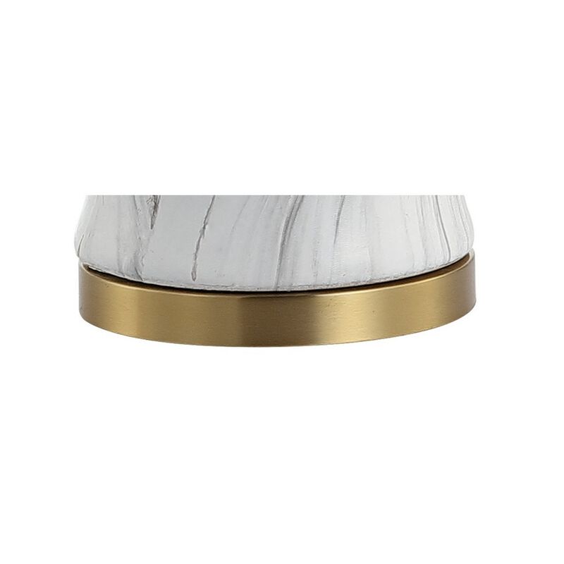 Prague Ceramic Marble LED Table Lamp