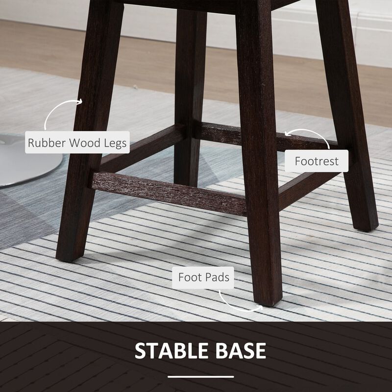 Dark Gray Kitchen Seating: Swivel Counter Stools with Wood Legs