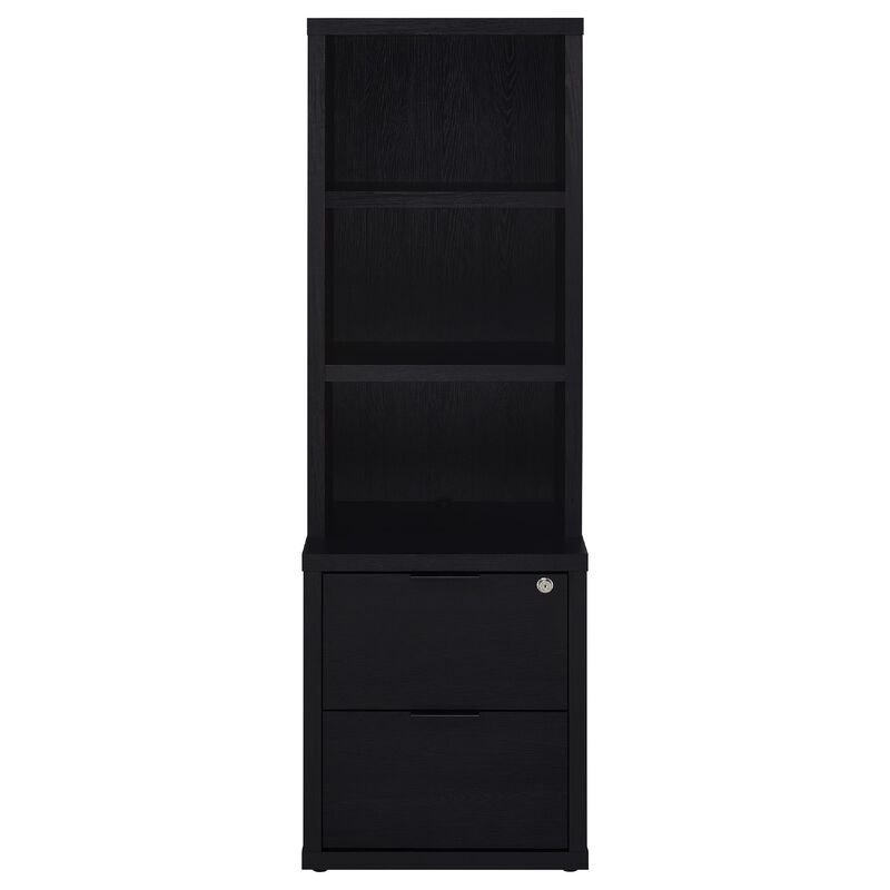 Park Bookcase with 3 Open Shelves, 2 Drawers image number 2