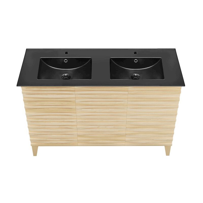 Cascade 48 in. Bathroom Vanity with 3-Hole Ceramic Sink Top image number 2