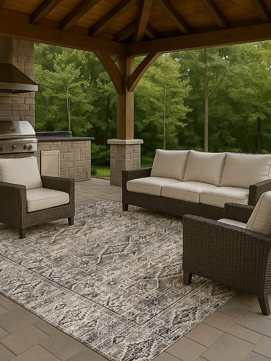 Tuscany TU10 Gray 9' x 12' Rug