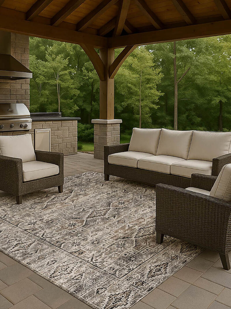 Tuscany TU10 Gray 9' x 12' Rug