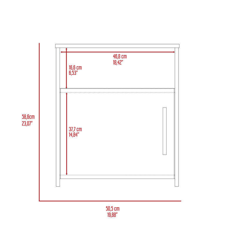 Streamdale Florian 1-Shelf Nightstand Light