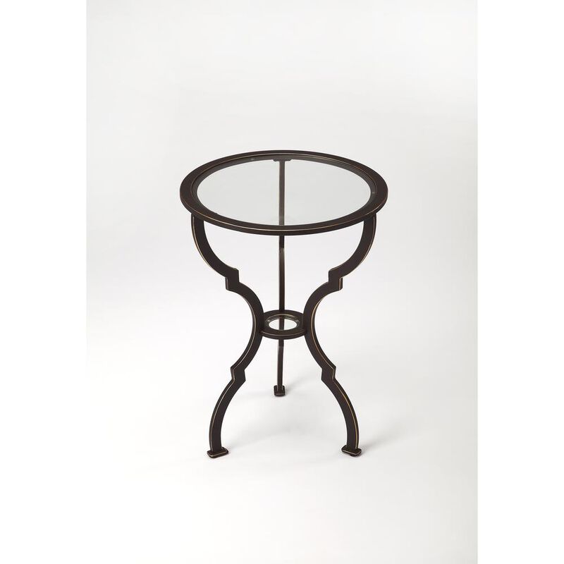 Butler Specialty Yvonne Metal Side Table, Black image number 0