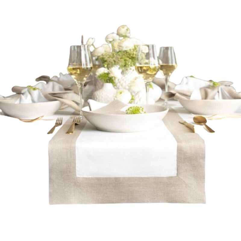 Solino Home 100% Pure Linen Table Runner - Contempo