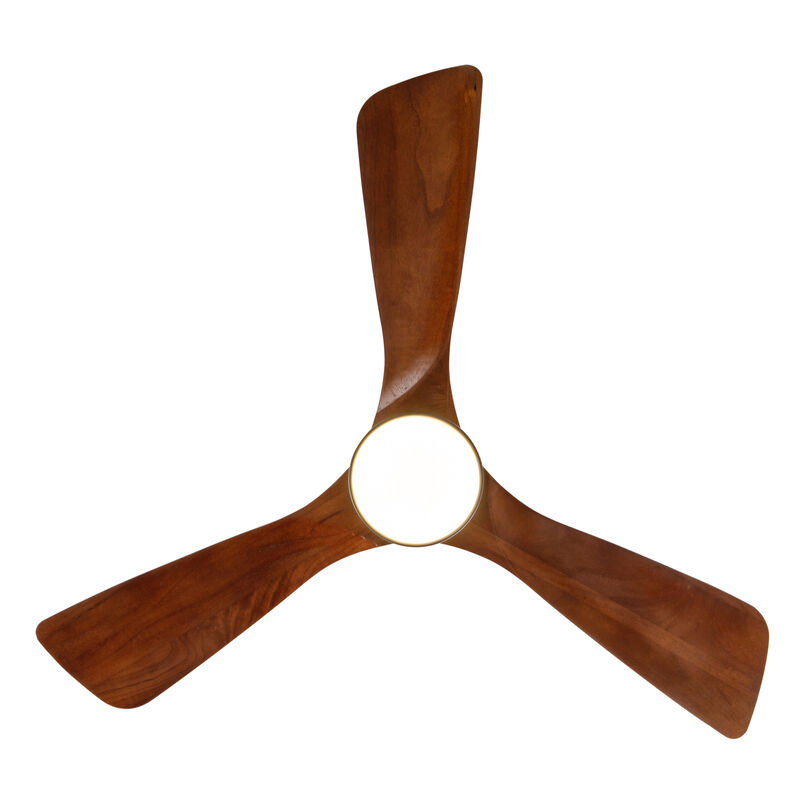 42" Flush Mount Ceiling Fan with Dimmable 3-Color LED, Reversible DC Motor image number 0