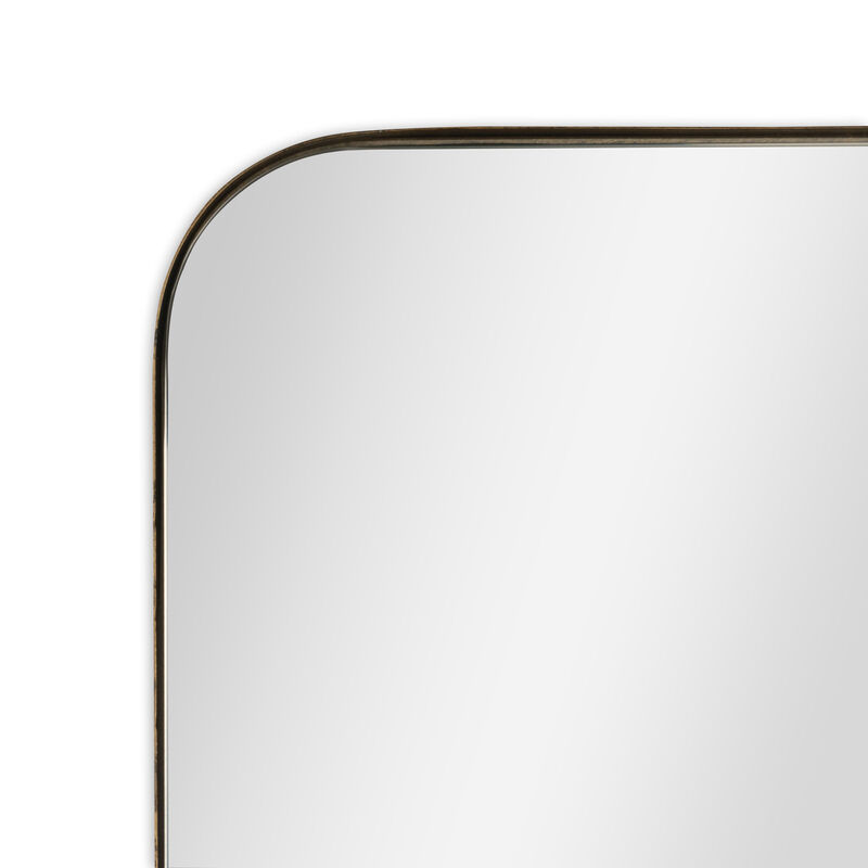 HomeRoots 28" Bronze Metal Accent Mirror image number 4