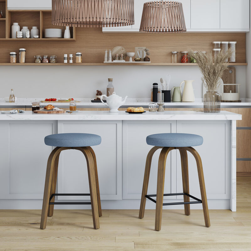 TATEUS Upholstered Bar Stools image number 1