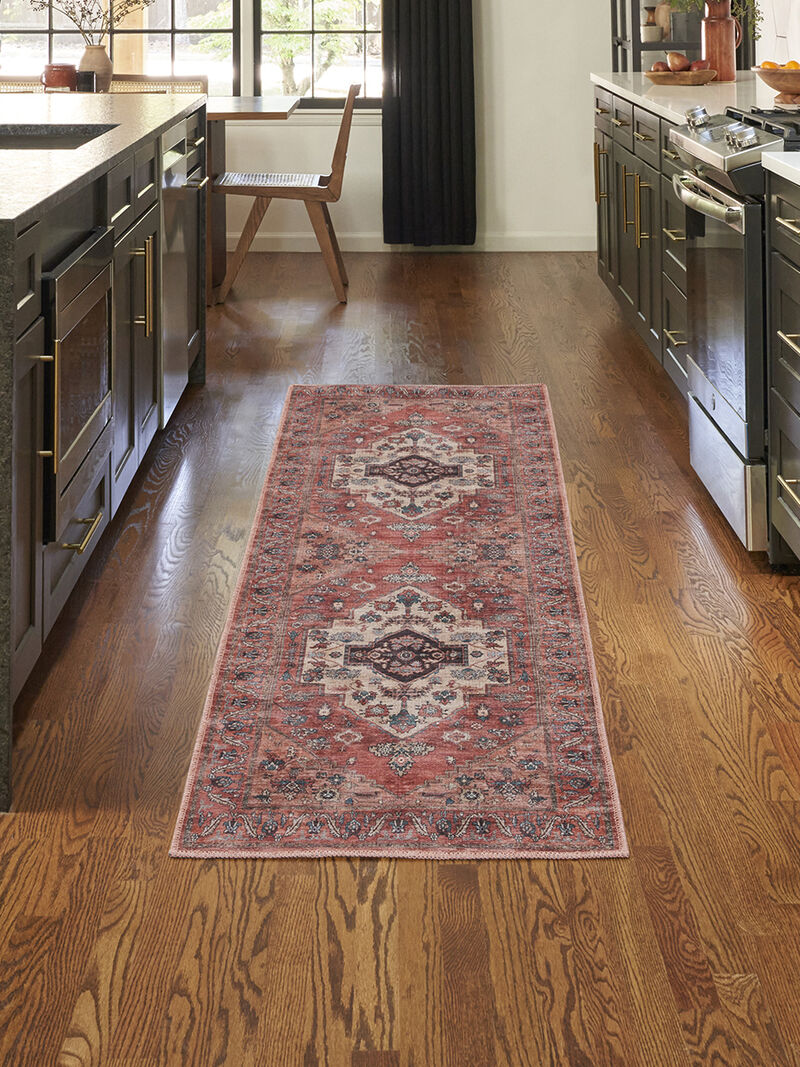 Grand Washables GRW03 Rust/Multicolor 2' x 6' Rug