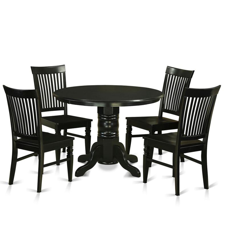 5 Pc small Kitchen Table set - Kitchen Table and 4 dinette Chairs