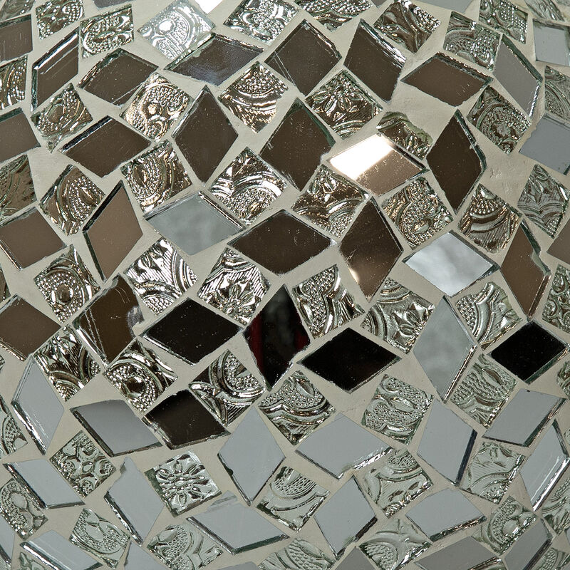 Sunnydaze Mirrored Diamond Gazing Ball with Solar Light - 10 in image number 3