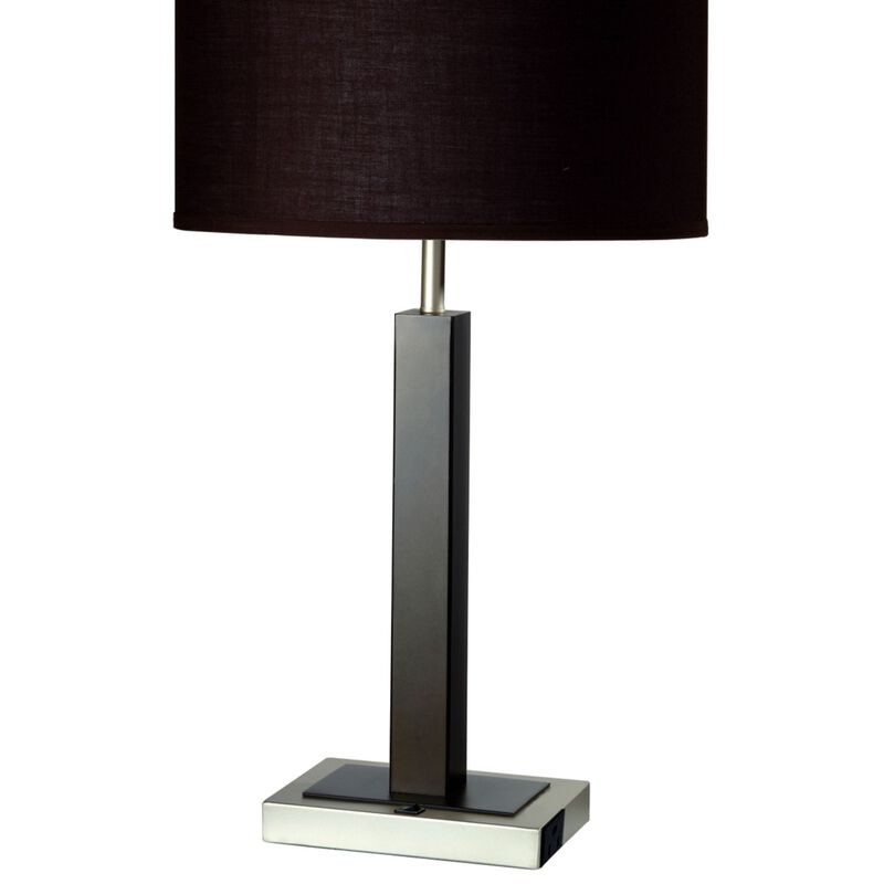 ELEMENT ACE 30 Inch Tall Decorative Table Lamp with Fabric Shade for Living Room Bedroom Home Office Ambient Lighting Accent Piece image number 2