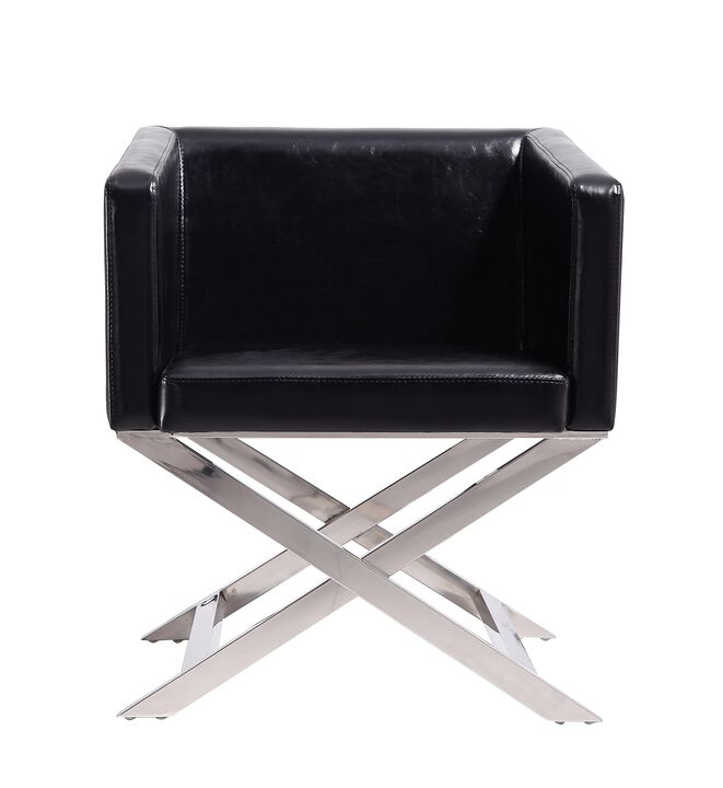 Hollywood Black Accent Chairs (Set of 2)