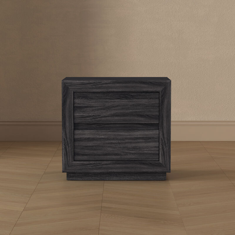Soren 26" 2-Drawer Nightstand in Gray image number 1