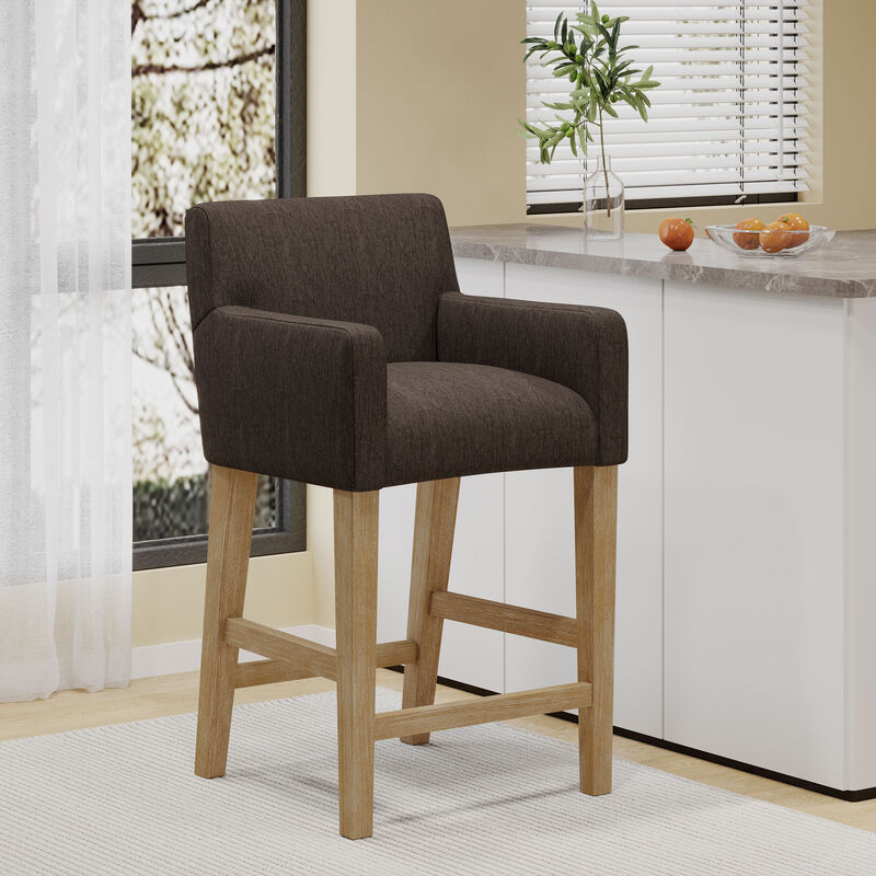 Merax Upholstered Counter Stools  Dining Chairs