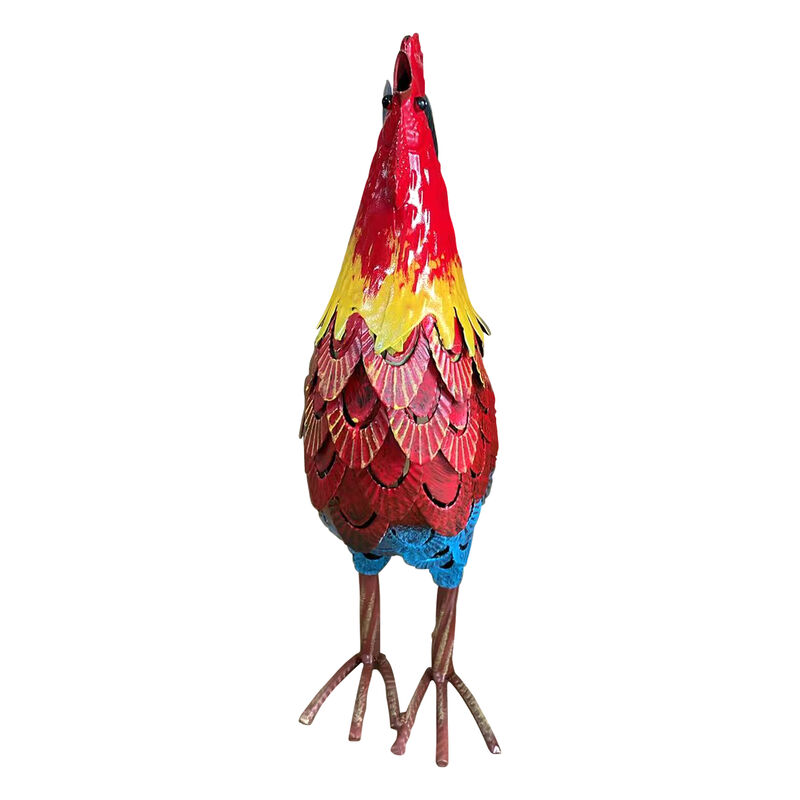 Rutgat Wrought-iron rooster garden statue image number 3
