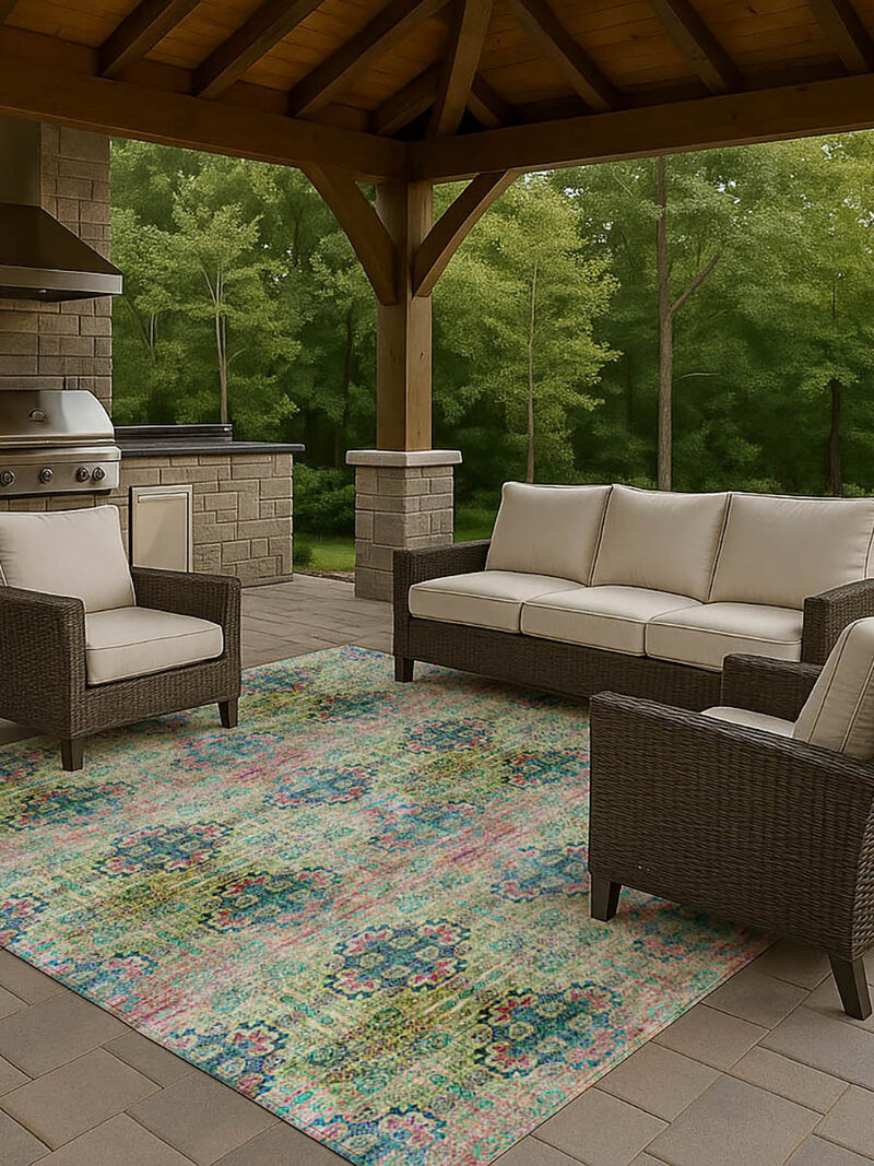 Trevi TV16 Green 9' x 12' Rug