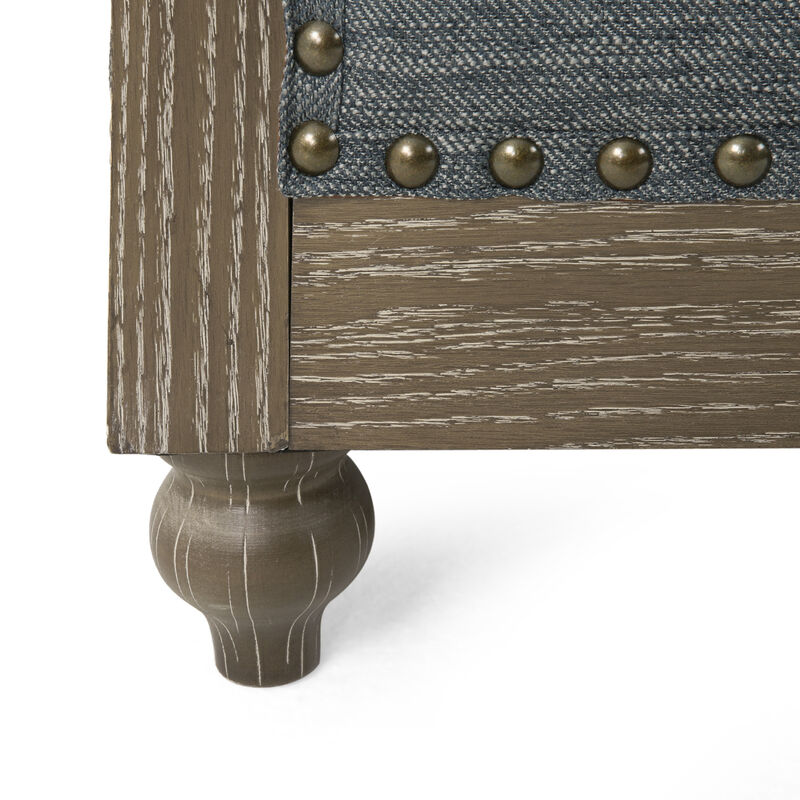 Christopher Knight Home Voll Chesterfield Tufted Fabric Club Chair with Nailhead Trim