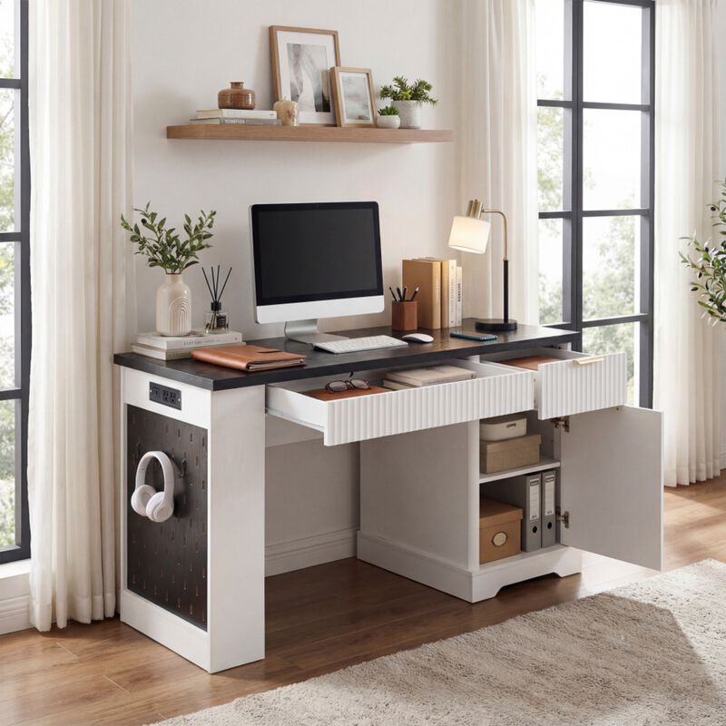 Kinnex Power Outlet Equipped Computer Desk image number 3