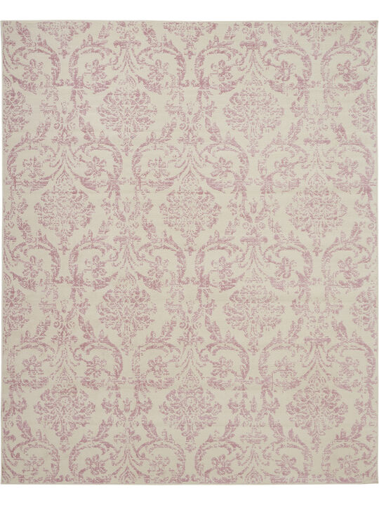 Jubilant JUB09 Ivory/Pink 8' x Round Rug