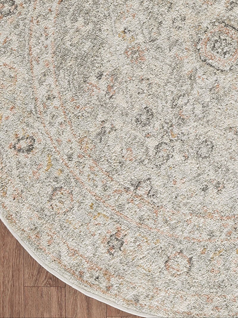 Oushak Home OUS02 Light Gray 7'10" x Round Rug