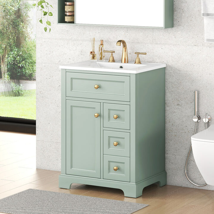 ELEMENT ACE Compact Modern Bathroom Vanity with Ample Storage and Durable Construction