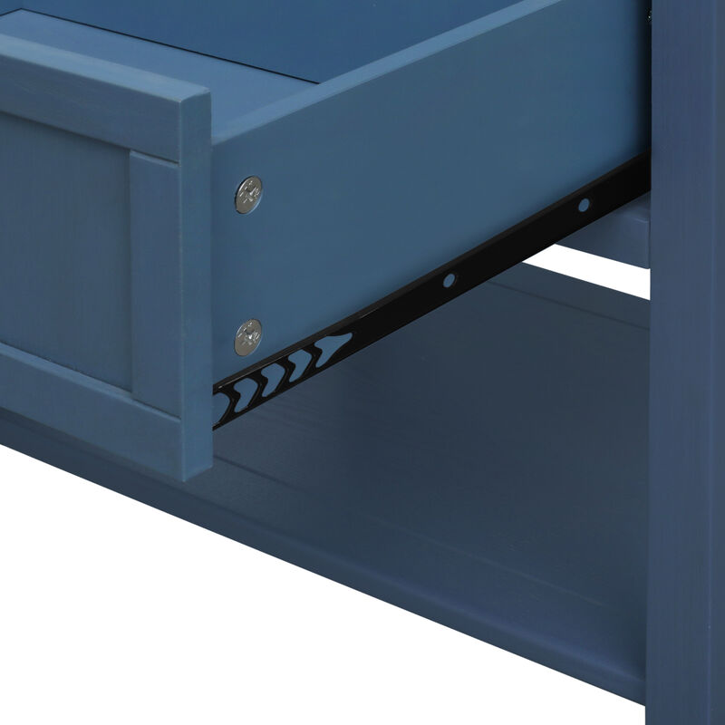 2 Drawer Side table,American style, End table,Suitable for bedroom, living room