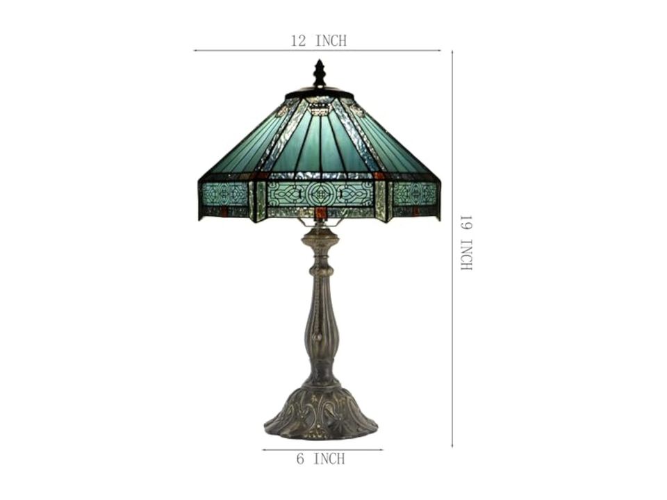Tiffany Style Stained Glass Table Lamp For Bedside
