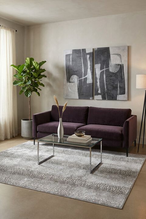 Catalyst Axis Vaporous Gray 3'3" x 12' Runner Rug