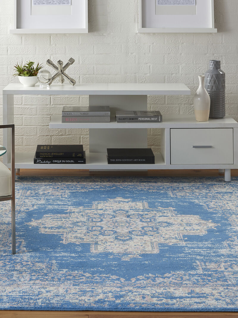 Grafix GRF14 Blue 6' x 9' Rug